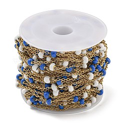 Cadenas de eslabones esmaltados de acero inoxidable 304&nbsp;AJEW-Z028-09G-07