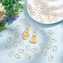 Crochets de boucles d'oreilles en acier inoxydable 304 avec placage ionique (IP)&nbsp;STAS-UN0058-41G