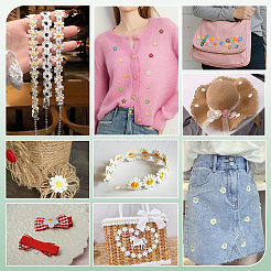 120 Stück 12 Farben Polyester-Kleidungsflicken&nbsp;DIY-PH0033-87
