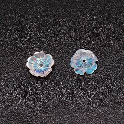 Ciondoli per nail art con fiore in resina a 5 petalo&nbsp;LS-MRMJ-WH0079-16