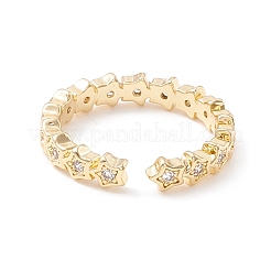 Anello polsino a stella in zirconi chiari&nbsp;KK-D067-34G-RS