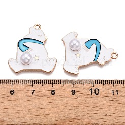 Pendentifs d'émail en alliage&nbsp;ENAM-T020-95B
