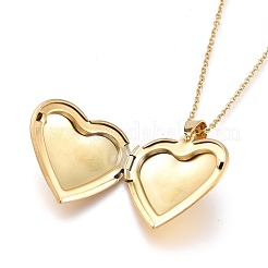 Herz Medaillon Anhänger 304 Edelstahl Schmuck-Sets&nbsp;SJEW-M097-05G