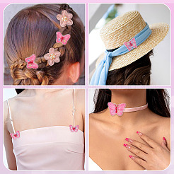 40 Stück 5-Stil-Polyester-Computer-Stickerei zum Aufnähen von Ornament-Accessoires&nbsp;DIY-TA0009-39
