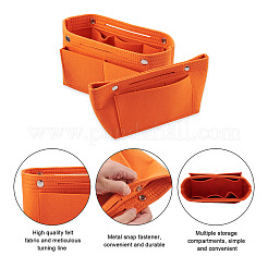 Pochettes cosmétiques zippées en feutre&nbsp;GN-TAC0001-05C