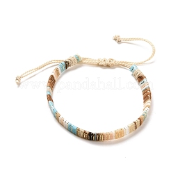 Bracciale intrecciato tribale etnico in cotone&nbsp;BJEW-A099-02