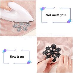 Weihnachten Schneeflocke Strass Flecken&nbsp;DIY-FG0001-72