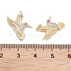 Cremagliera placcatura micro ottone spianare pendenti zirconi&nbsp;KK-G452-19G