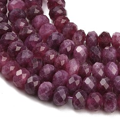 Rangs de perles de jade blanc naturel teintées et facettées&nbsp;GG-CBAE966-01B-Q