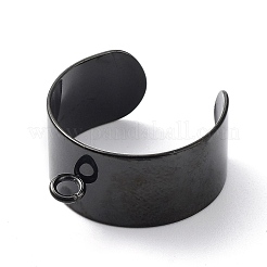 Componentes de anillo de dedo con puño abierto de acero inoxidable 304&nbsp;STAS-WH0029-40B-B