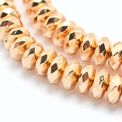 Chapelets de perles en hématite synthétique sans magnétiques&nbsp;G-L485-06D-LG