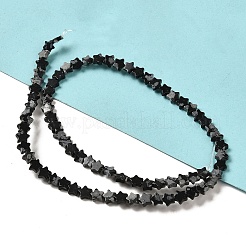 Naturschneeflocke Obsidian Perlen Stränge&nbsp;G-G085-B37-02