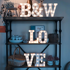 Ornements de lettres en bois&nbsp;WOOD-GF0001-15-08