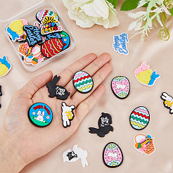 56 Stück PVC-Kunststoff-Cabochons mit Ostermotiven in 14 Stilen&nbsp;KY-FH0001-21