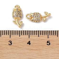 Cremagliera in ottone placcatura pendenti zirconi&nbsp;KK-M264-04G