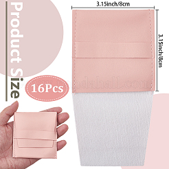 Custodie quadrate per gioielli in pelle pu&nbsp;PAAG-CL0001-02A