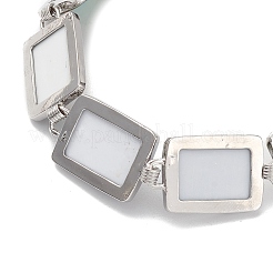 Bracciali con catena a maglie in conchiglia di abalone naturale/conchiglia di paua&nbsp;BJEW-E077-01P-04