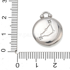 12 ciondolo costellazione in acciaio inox 304&nbsp;STAS-F354-01P-02