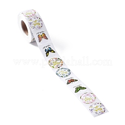 8 selbstklebende Papieraufkleber mit Schmetterlingsmuster und runden Punkten&nbsp;X-DIY-A042-13A