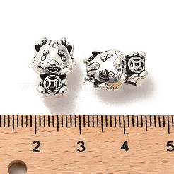 Tibetische Stil Legierung Großlochperlen&nbsp;FIND-C043-040AS