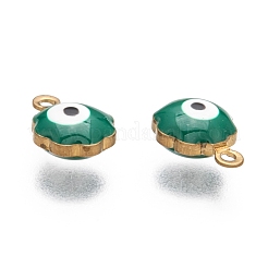 Breloques en laiton de pierre dorée émaillé&nbsp;KK-Q571-05-M