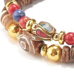 2 Stück Mala-Armbänder im 2-Stil&nbsp;BJEW-JB07996