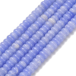 Synthetische blaue Achatperlenstränge&nbsp;G-Z110-B05-2x4mm