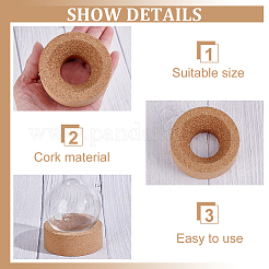 4 soporte para matraz de fondo redondo de corcho&nbsp;AJEW-GA0008-78