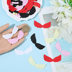 50 Stück 5 Farben Stoffflügel Ornament Zubehör&nbsp;DIY-GF0012-52