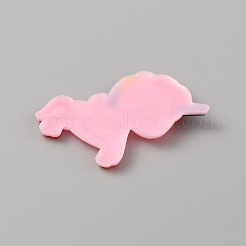 Cabochons en plastique pvc &nbsp;SIL-WH0019-16D