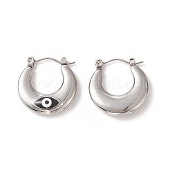 Orecchini a cerchio in acciaio inossidabile 316&nbsp;EJEW-I282-01B-01P