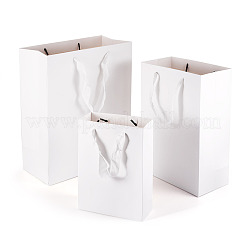 15 Stück rechteckige Geschenk-Aufbewahrungstaschen aus Papier in 3 Größen mit Griff&nbsp;ABAG-TA0001-73A