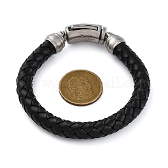 Lederarmbänder geflochtene Schnur&nbsp;AJEW-Q003-01A