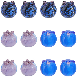 15pcs 3 Farben handgemachte Bunte Malerei-Perlen&nbsp;LAMP-SC0001-80