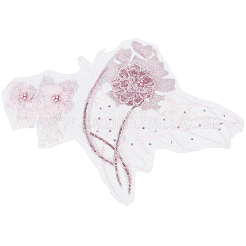 Broderie de dentelle fleurie&nbsp;DIY-WH20011-90A