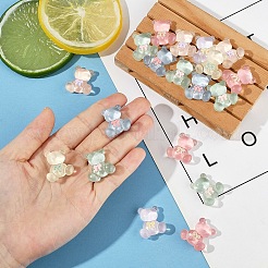 20 Stück Bär durchscheinende Harz Decoden Cabochons&nbsp;RESI-YW0004-48