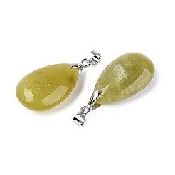 Natürliche Zitrone Jade Anhänger&nbsp;G-N362-03P-11