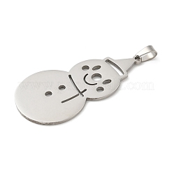 Pendentifs en acier inoxydable 304 sur le thème de Noël&nbsp;STAS-Q005-01P-03