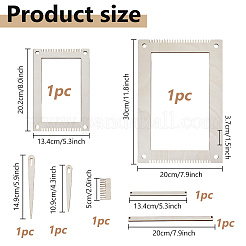 7 kit de telar de madera para tejer&nbsp;DIY-WH0136-910