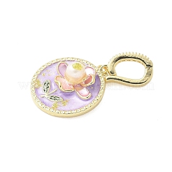 Ciondoli smaltato in ottone&nbsp;KK-F886-03G-09