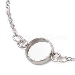 Braccialetto con catena satellitare in acciaio inossidabile 304&nbsp;BJEW-JB13164-01