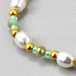 Stretch-Armbänder mit Kunststoffperlen für Damen&nbsp;BJEW-WH0016-69B