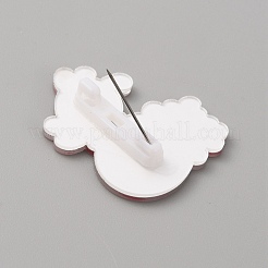 Spilla natalizia in acrilico&nbsp;JEWB-WH0030-12F