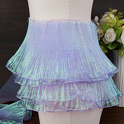 10 yard de bordure en dentelle plissée en polyester Lucency&nbsp;OCOR-GF0004-74G
