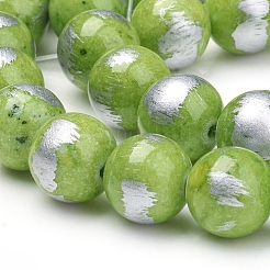Abalorios de jade natural de mashan hebras&nbsp;G-G833-8mm-16