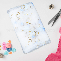 Tissu de broderie en fibre de lait à fleurs 3d&nbsp;AJEW-WH20006-241A