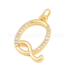Messing micro pave klare zirkonia anhänger&nbsp;CU-CBA7939-01Q-G