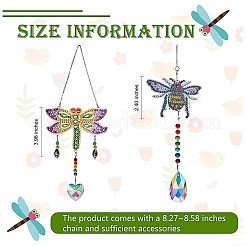 2 Sets 2-Stil-DIY-Diamantmalerei-Windspiel-Kits&nbsp;DIY-SZ0007-55