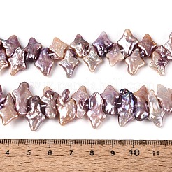 Fili di perle di perline keshi barocche naturali&nbsp;PEAR-S022-02B