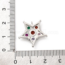 Ottone micro spianare pendenti zirconi&nbsp;KK-U033-06P-02